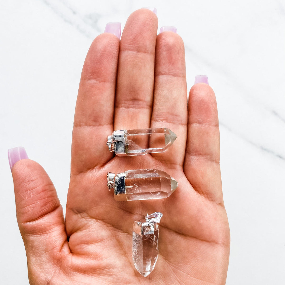 s1189 clear quartz crystal raw stone point pendant silver necklace australia.crystals australia.gemrox sydney 1