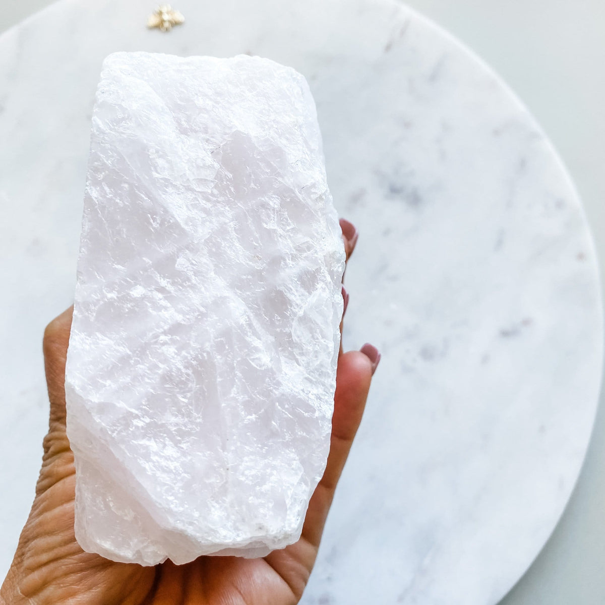 rose quartz crystal stone tealight holder candle holder romantic stone natural candles australia