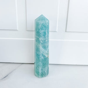 s1209 green amazonite crystal obelisk tower generator point australia.Natural stone amazonite obelisk australia.crystals australia gemrox sydney 1