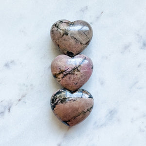 rhodonite crystal healing stone heart australia