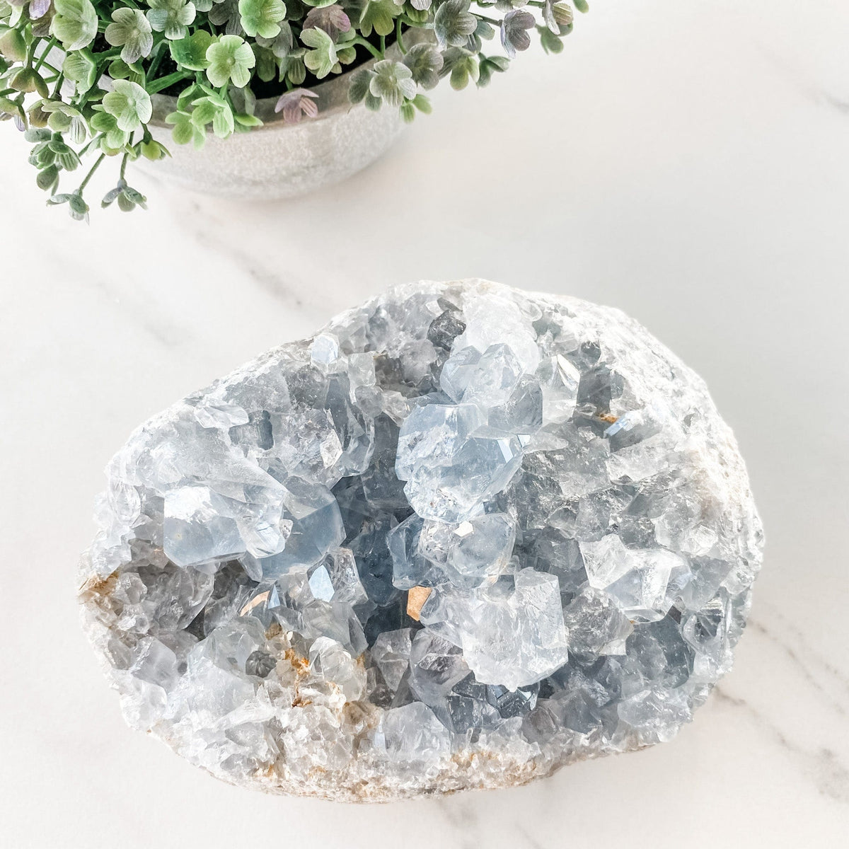 s1244 celestite crystal egg shaped cluster geode australia.crystal blue celestite cluster geode australia.crystals australia gemrox sydney 1