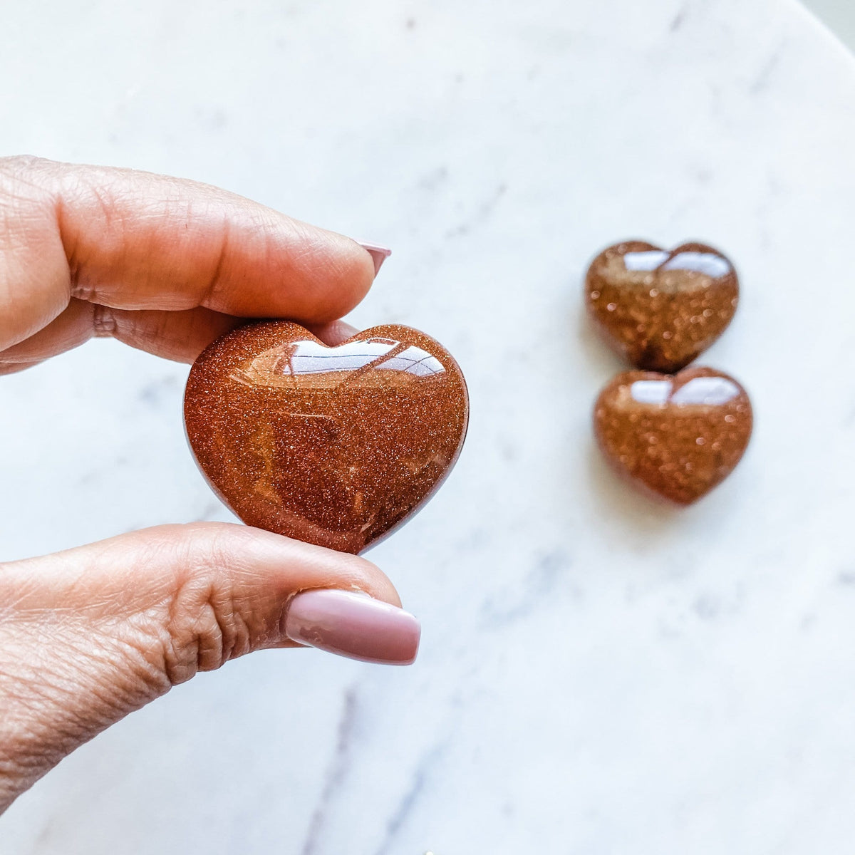 goldstone crystal healing heart gift australia