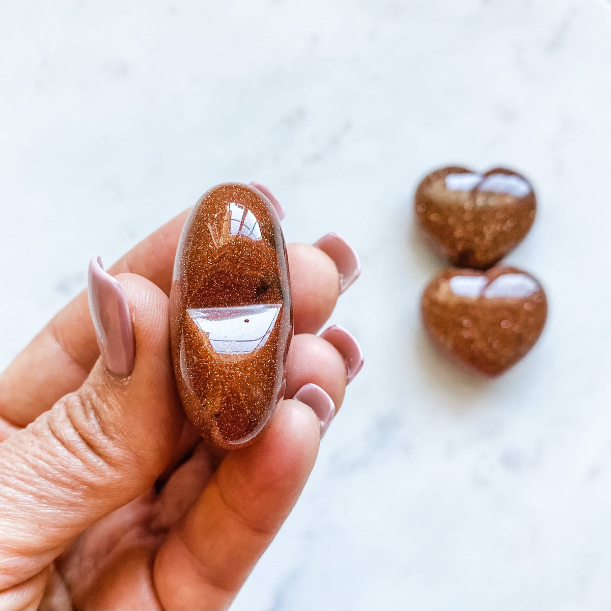 goldstone crystal healing heart gift australia