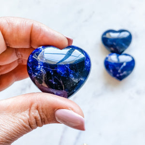 sodalite crystal heart healing stone valentines day gift mothers day australia