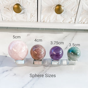 Glass Sphere Display Stand Small-2.3cm