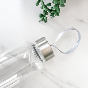 s1292 clear quartz crystal water bottle 450ml australia.crystal water bottle with stones australia.glass crystal stainless steel water bottle australia.gemrox sydney 1