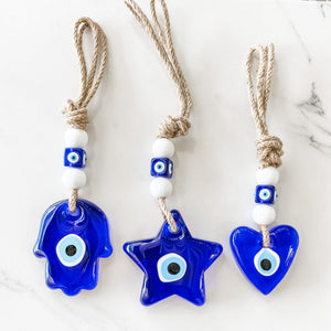 s1326 Turkish evil eye glass protection heart shaped wall hanging amulate for home australia gemrox sydney 1