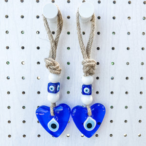 s1326 Turkish evil eye glass protection heart shaped wall hanging amulate for home australia gemrox sydney 1