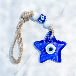 s1327 Turkish evil eye protection glass star shaped wall hanging amulet australia gemrox sydney 1