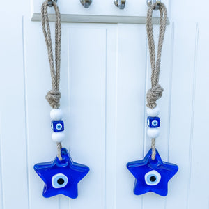 s1327 Turkish evil eye protection glass star shaped wall hanging amulet australia gemrox sydney 1