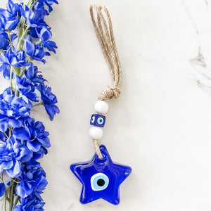 s1327 Turkish evil eye protection glass star shaped wall hanging amulet australia gemrox sydney 1