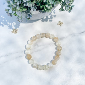 s1367 natural citrine crystal beaded stone stretch elastic healing bracelet australia gemrox sydney 1