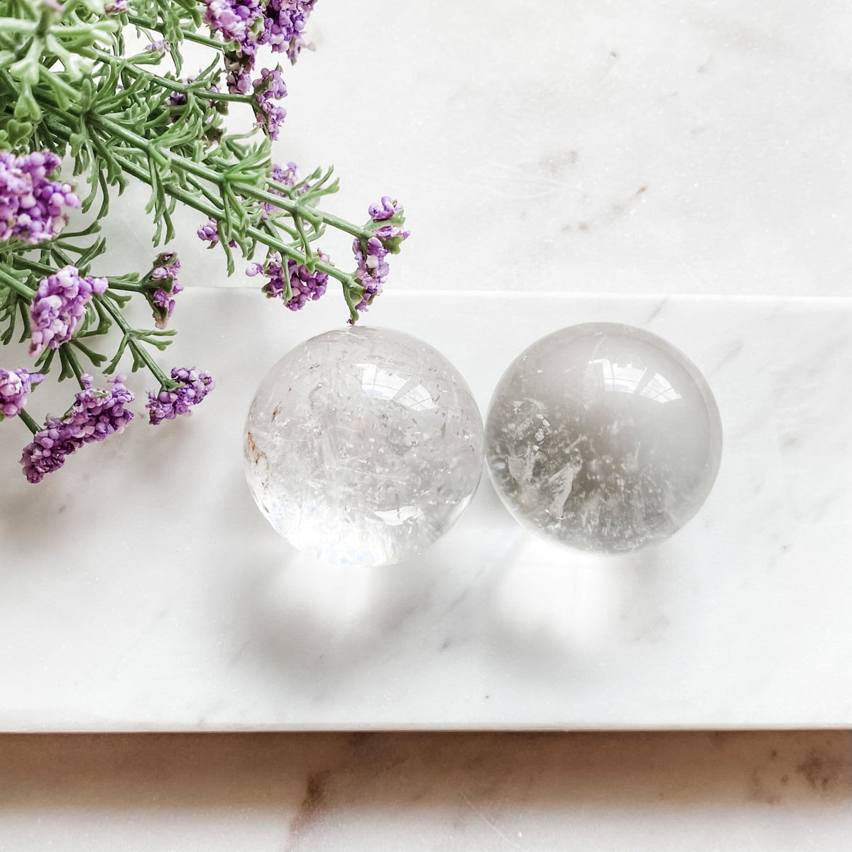 clear quartz crystal healing sphere australia