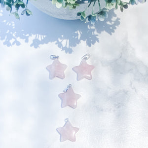 s1398 star shaped mini stone pendants necklaces rose quartz star green aventurine star clear quartz star amethyst star shaped carved pendant necklace australia 3