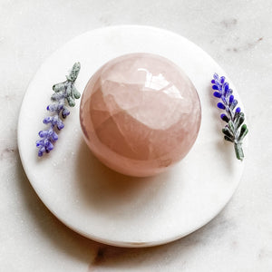 rose quartz crystal ball sphere healing stone australia