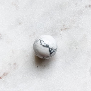 white howlite crystal ball sphere healing stone australia