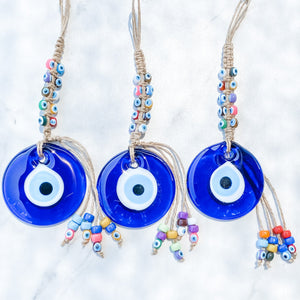 s1451 turkish evil eye protection glass circular wall hanging amulet home decor australia gemrox sydney 1