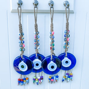 s1451 turkish evil eye protection glass circular wall hanging amulet home decor australia gemrox sydney 1