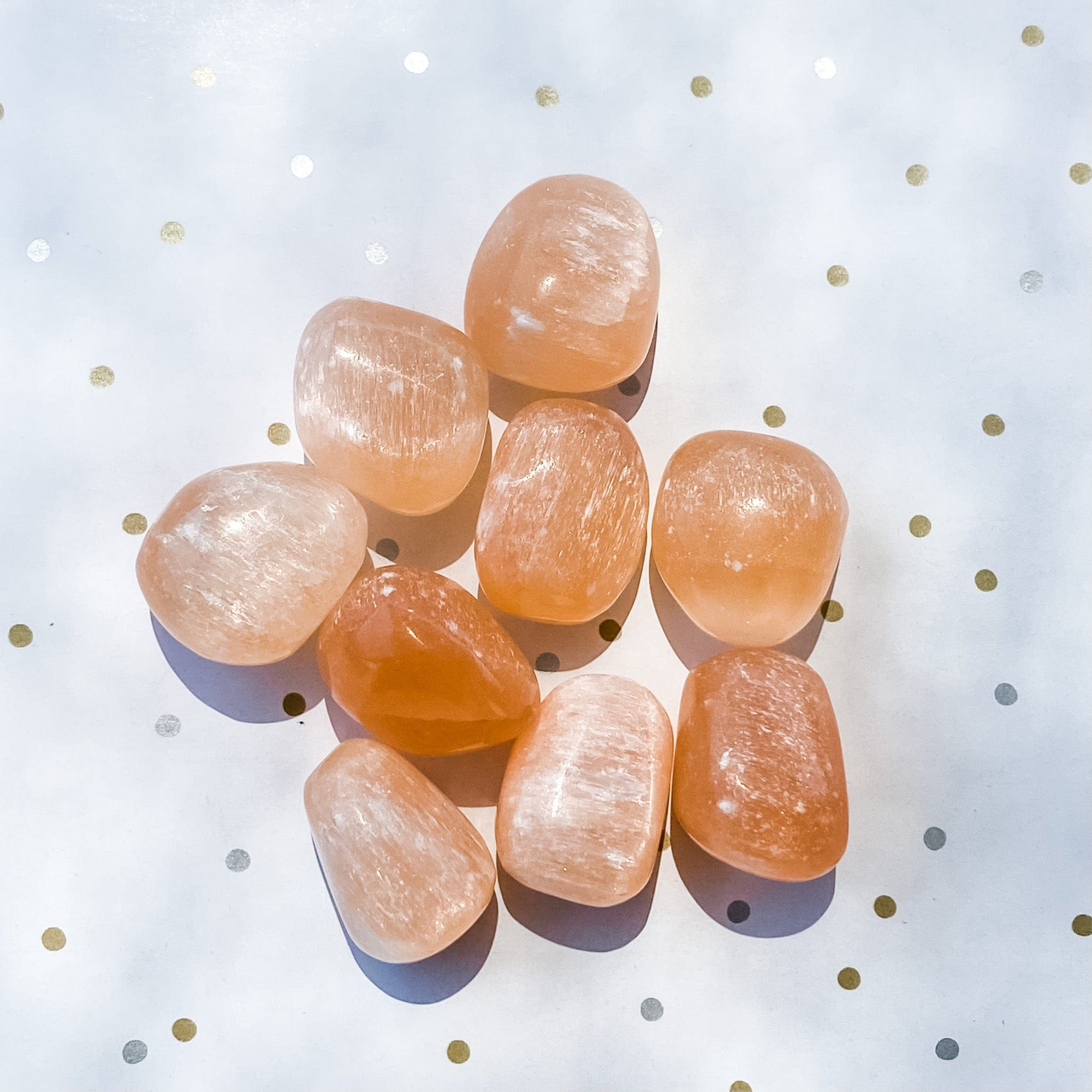 s1478 peach selenite crystal tumble tumbled stones australia. buy peach selenite tumbles australia 2 to 3cm gemrox sydney 1