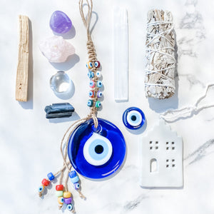 Evil Eye Ultimate Home Protection and Cleansing Crystal Kit