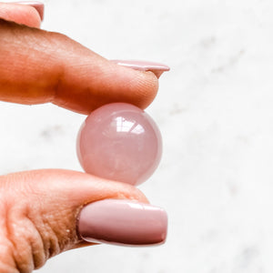 pink rose quartz crystal ball sphere healing stone australia