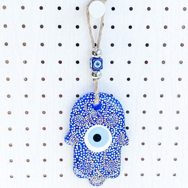 Wall Vinyl Decal Yoga Hamsa Eye Amulet Buddhism Home Interior Decor Un