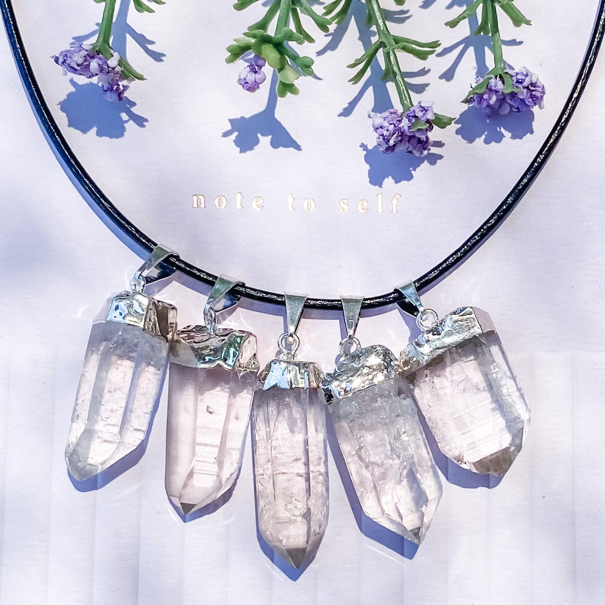 Crystal stone pendant sales