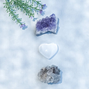 s1520 white selenite crystal puffy heart 3.5cm austalia. buy selenite heart australia.crystal shops sydney,gemrox 1