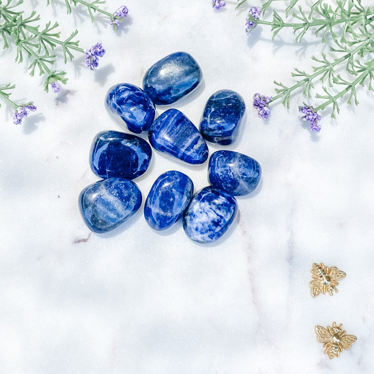 s1521 sodalite crystal tumbled stone a grade brazil 2.5cm australia. sodalite tumbled stone australia. gemrox sydney 1