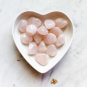 rose quartz crystal tumbled stone australia chakra healing meditation