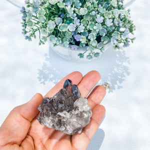 Smoky Quartz Raw Crystal Cluster-5cm