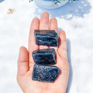 Black Tourmaline Elevated Raw Stone 4cm GemRox