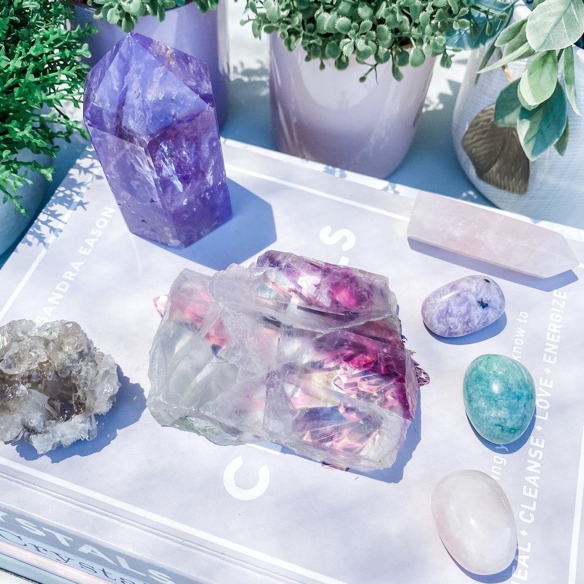 Fluorite Rainbow Slab Slice