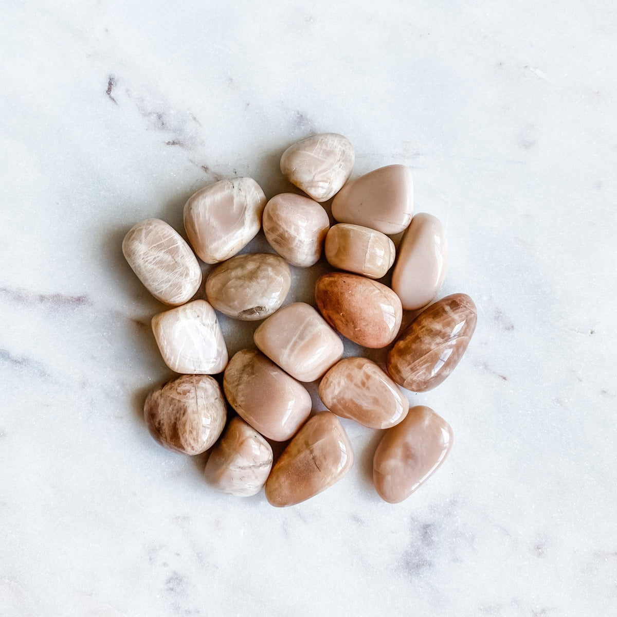 peach moonstone crystal tumbled stone healing stone australia
