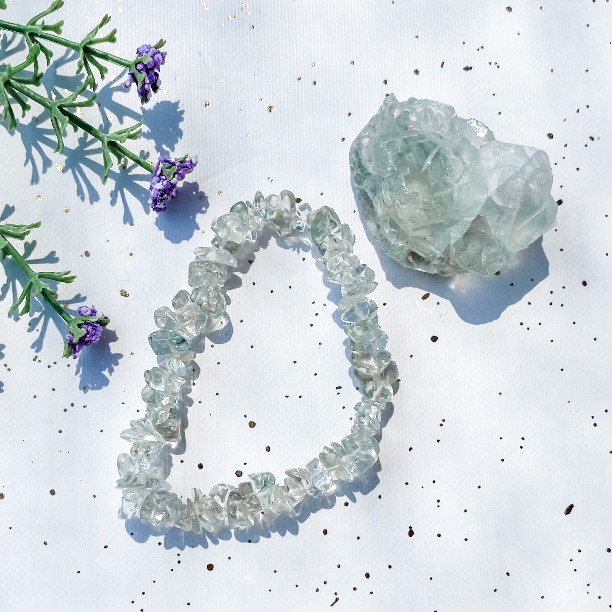 Green online amethyst bracelet