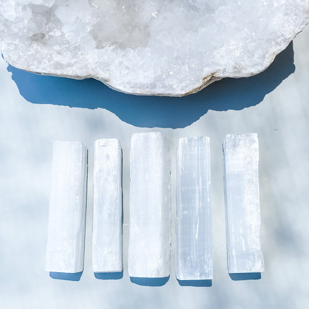 s1568 selenite crystal bar stick 5cm australia. selenite charging cleansing stick australia. gemrox sydney 1