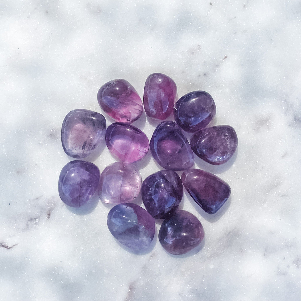 s1596 purple fluorite crystal tumbled stone 2.5cm australia. buy fluorite purple tumbled stones australia. gemrox sydney 1