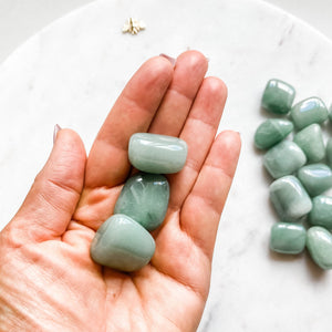 green aventurine crystal tumbled stone australia