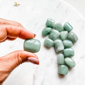 green aventurine crystal tumbled stone australia