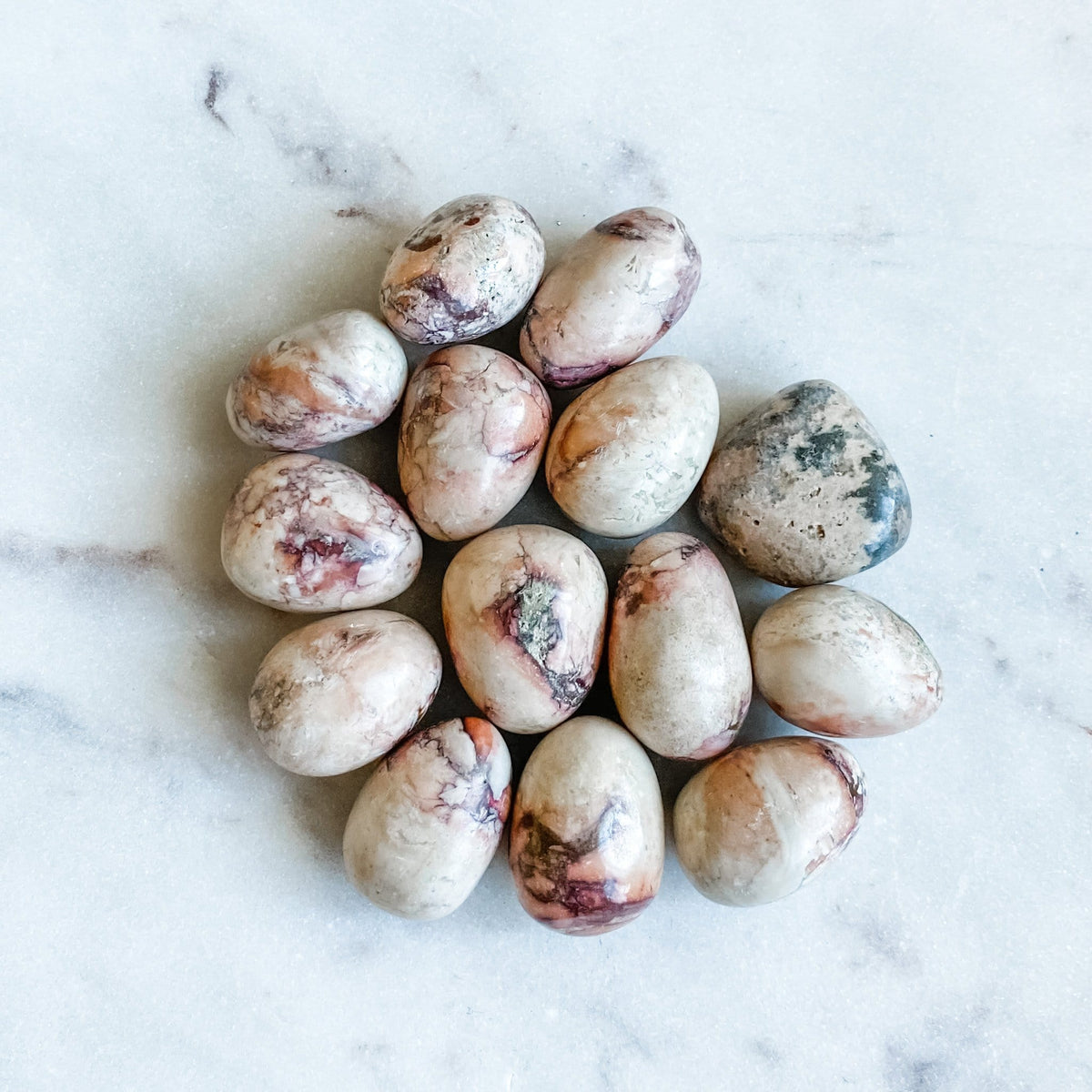 pink jasper crystal healing tumbled stone australia