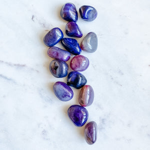 Agate Purple Tumbled Stone