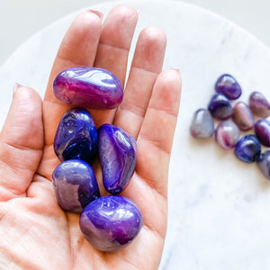 Agate Purple Tumbled Stone