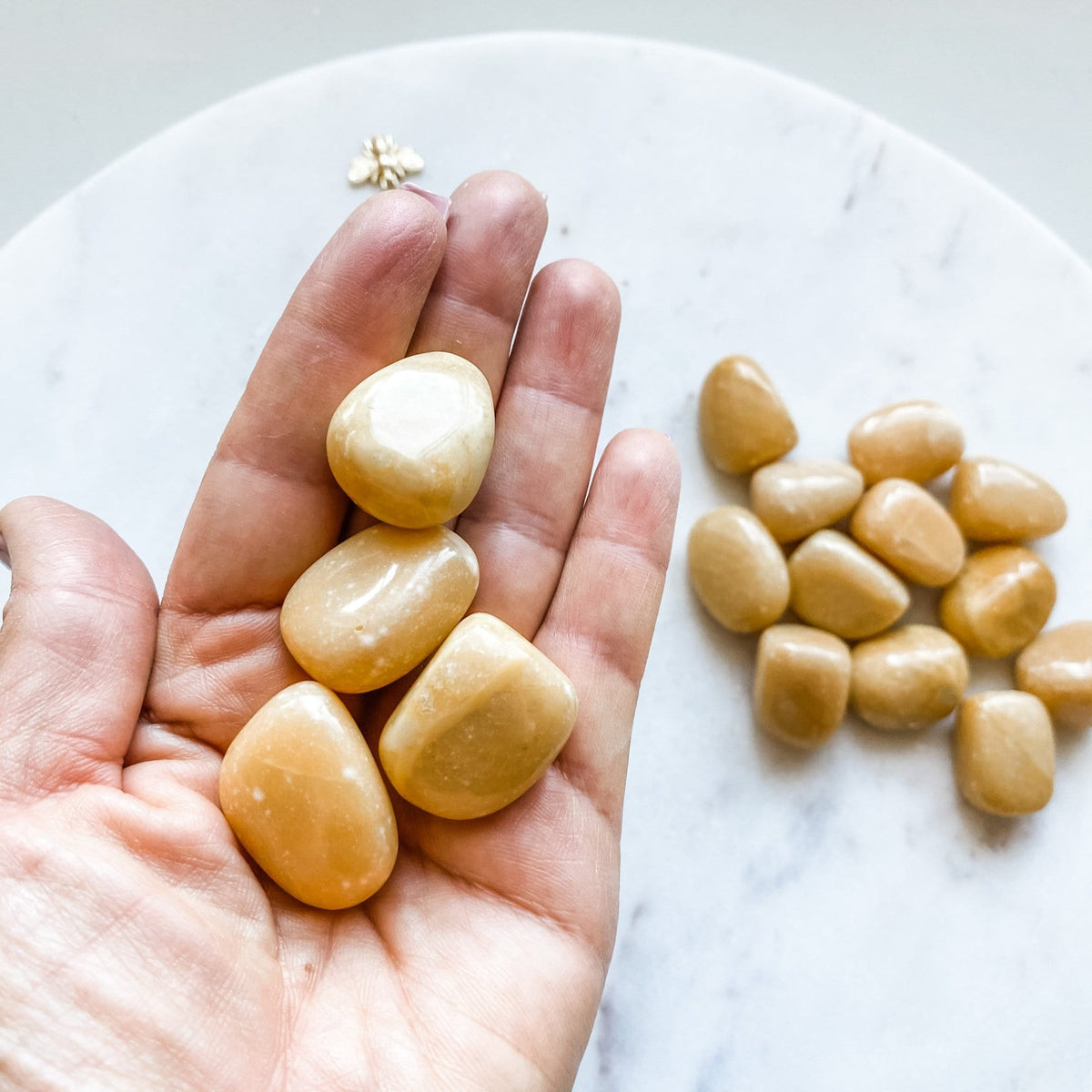 yellow jasper crystal tumbled healing stone australia