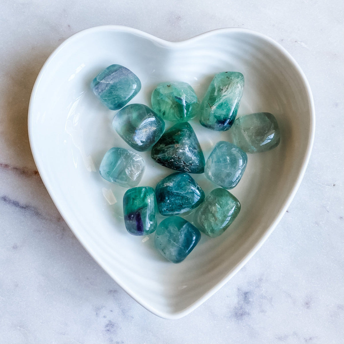 fluorite crystal tumbled stone australia