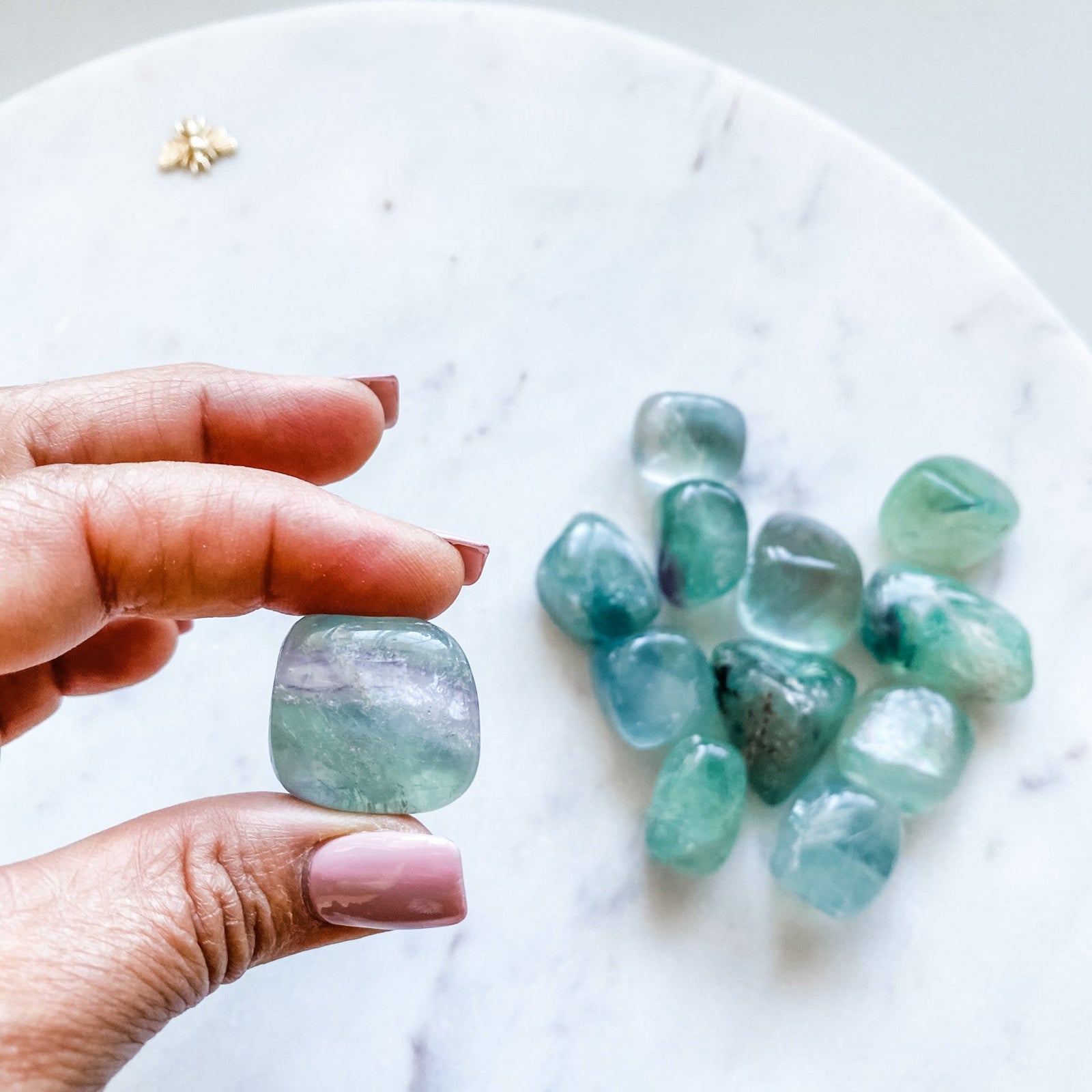 fluorite crystal tumbled stone australia