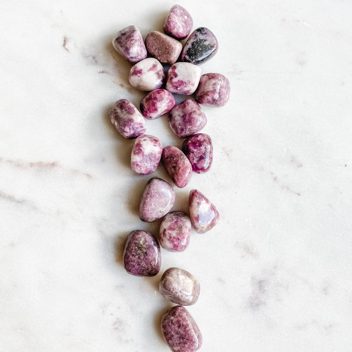 lepidolite crystal tumbled healing stone australia