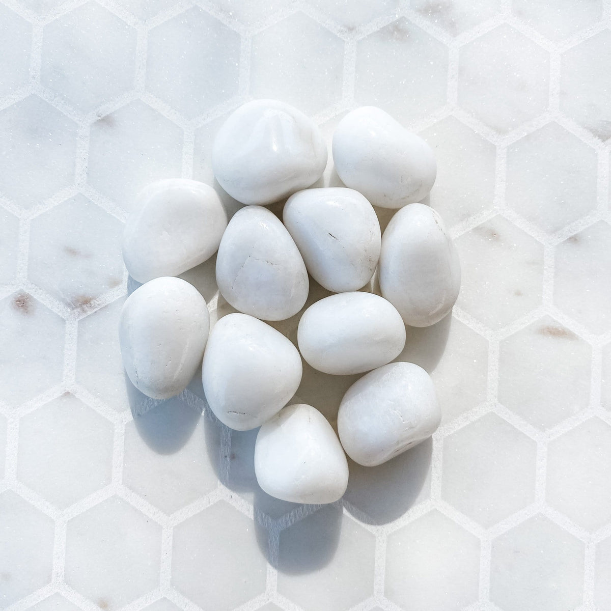 white agate crystal tumbled stone australia