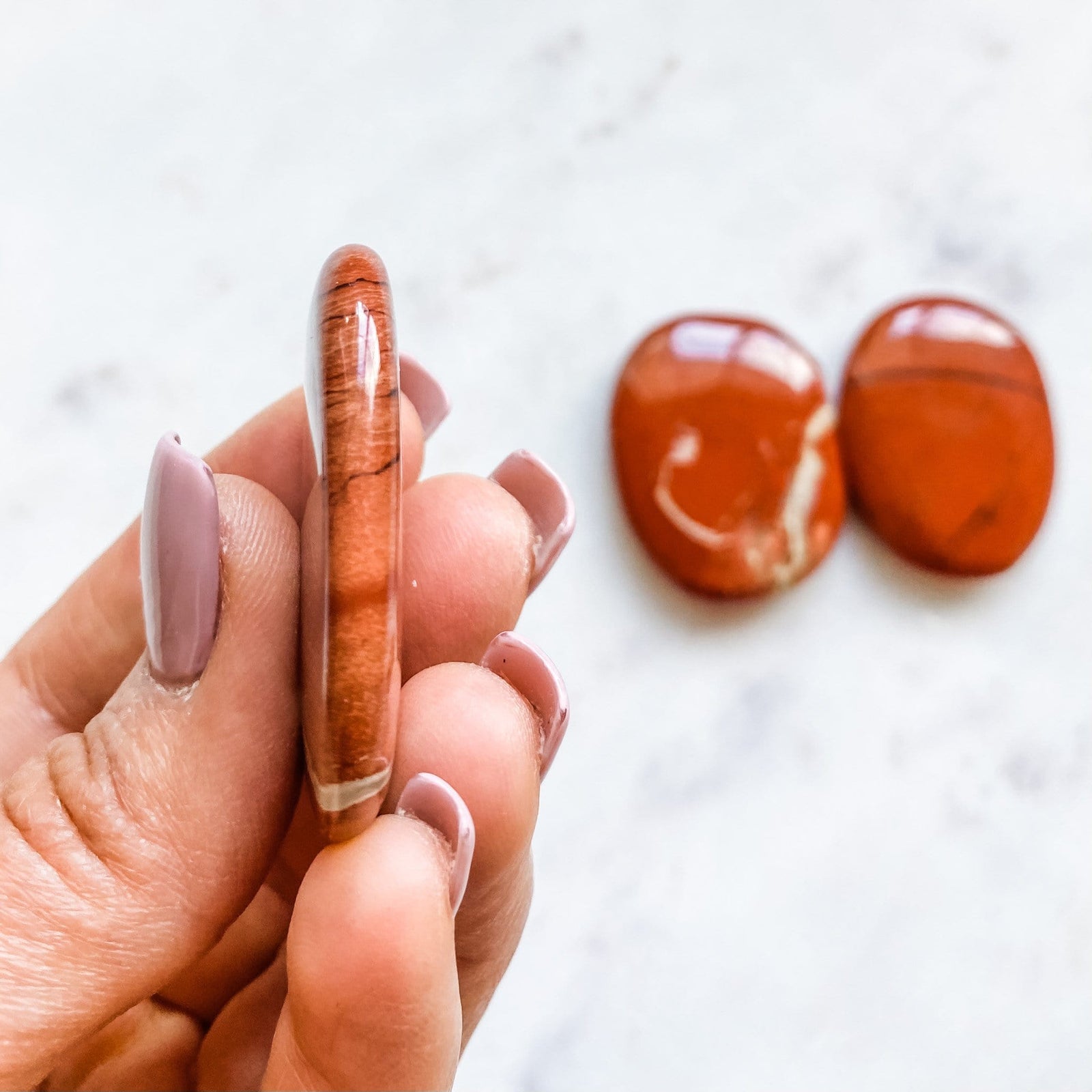 red jasper crystal healing meditation palmstone