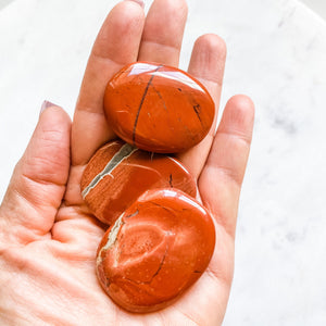 red jasper crystal healing meditation palmstone