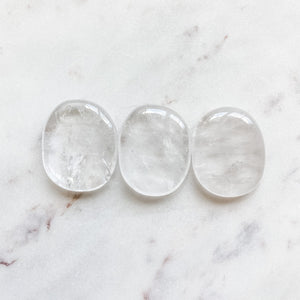 clear quartz crystal healing palmstone australia